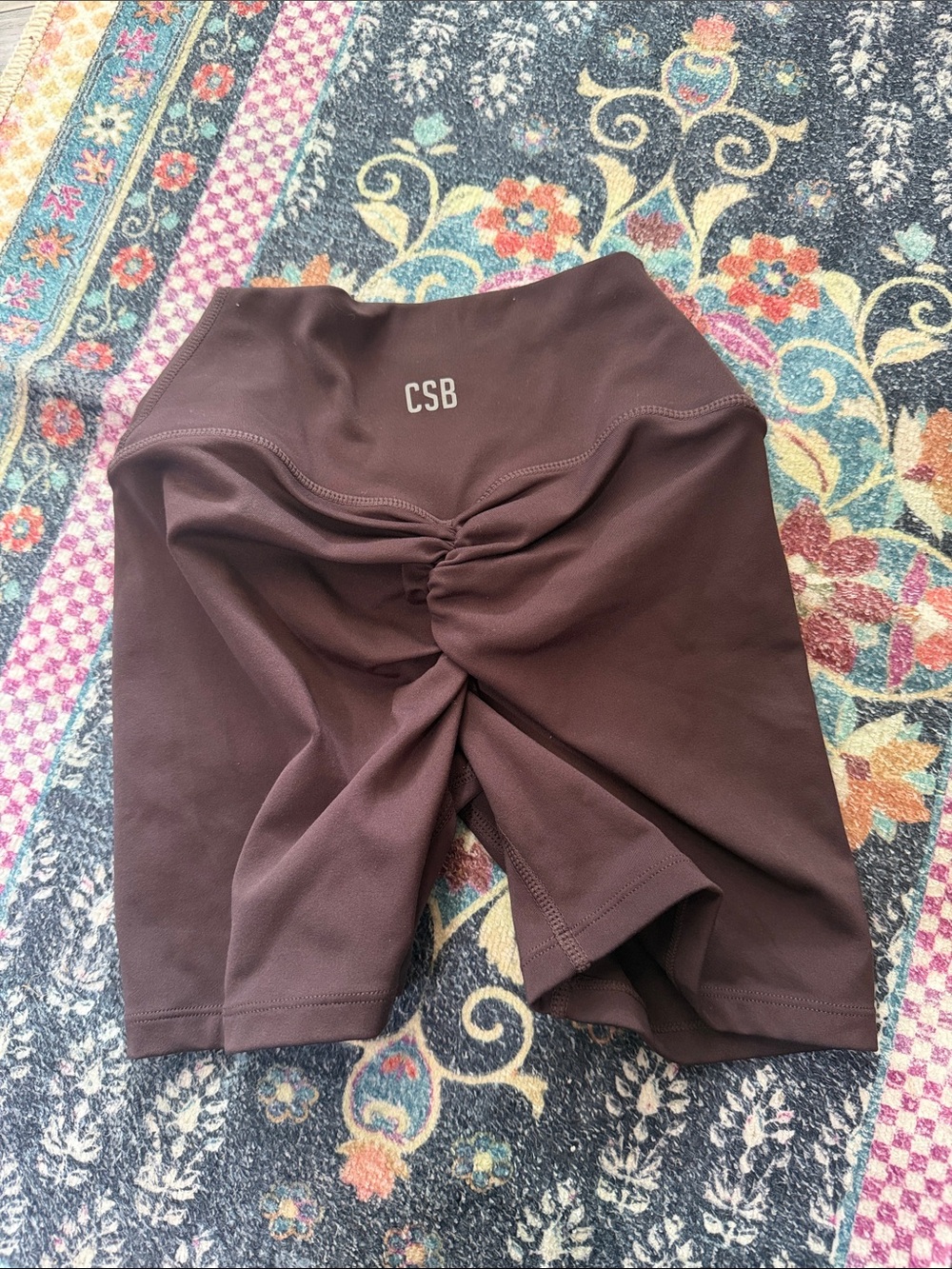 CSB expresso Brown crossover shorts size XS